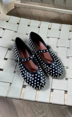 Marta Du Chateau Ballerina - Rhinestone - Black