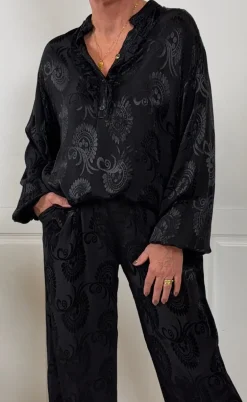 Marta Du Chateau Bluse - Charlene - Black