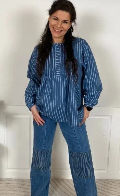 Marta Du Chateau Bluse - Eulalie - Medium Blue