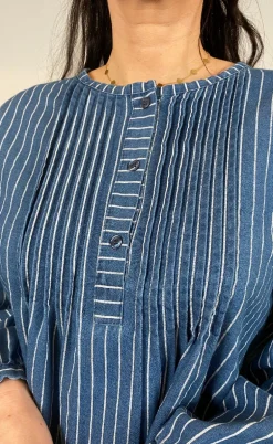 Marta Du Chateau Bluse - Eulalie - Medium Blue