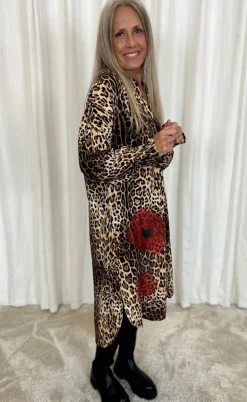 Marta Du Chateau Kjole - Eloise Dress - Moro Red Flower