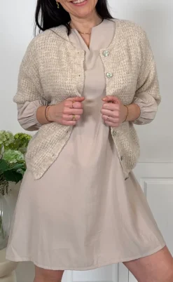 Marta Du Chateau Kjole - Louison - Beige