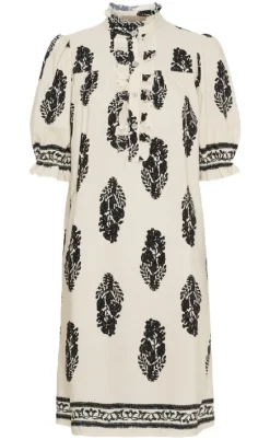 Marta Du Chateau Kjole - Naomi - Beige/Black