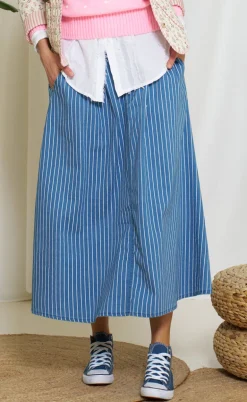 Marta Du Chateau Nederdel - Emeline - Medium Blue