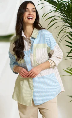 Marta Du Chateau Skjorte - Blandine - Multi Beige