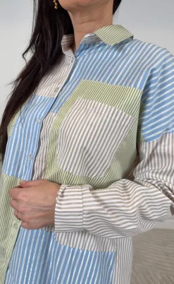 Marta Du Chateau Skjorte - Blandine - Multi Beige