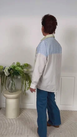 Marta Du Chateau Skjorte - Blandine - Multi Beige