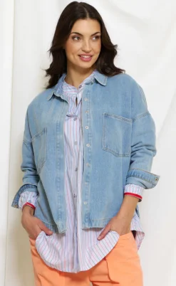 Marta Du Chateau Skjorte - Ivana - Blue Denim