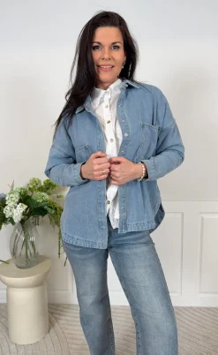 Marta Du Chateau Skjorte - Ivana - Blue Denim