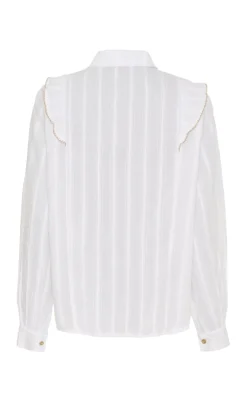 Marta Du Chateau Skjorte - Laurette - White/Beige