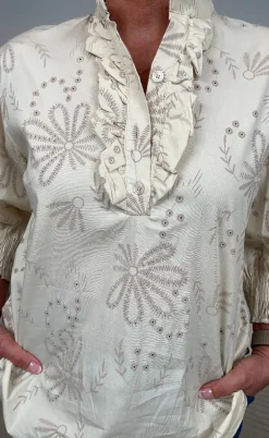 Marta Du Chateau Skjorte - Linda - Beige