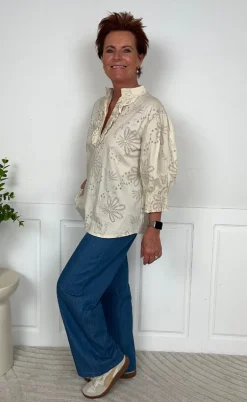 Marta Du Chateau Skjorte - Linda - Beige