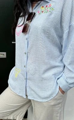 Marta Du Chateau Skjorte - Sandra - Celeste