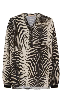 Marta Du Chateau Skjorte - Veronique - Nero Zebra