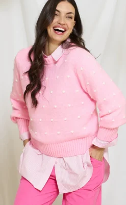 Marta Du Chateau Strik - Alisee - Pink/Bianco