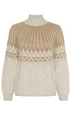 Marta Du Chateau Striktrøje - Gaelle - Beige