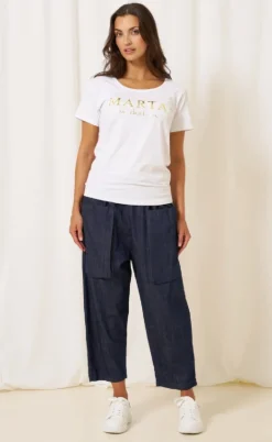 Marta Du Chateau T-shirt - Jeanette -  Optisk White