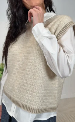 Marta Du Chateau Vest - Antonine - Beige/LightCamel