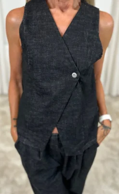 Marta Du Chateau Vest - Carmille - Black