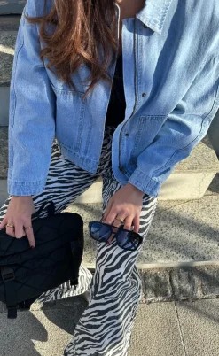 Moves Jeans - Adanna Zebra - Black