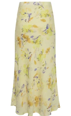 Moves Nederdel - Gebry Satin - Pastel Yellow