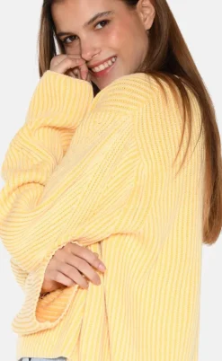 Moves Striktrøje - Colina Jumper - Pastel Yellow