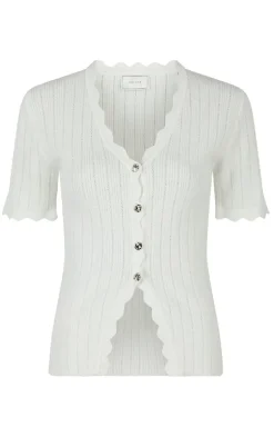 Neo Noir Bluse - Larifa Stitch - White