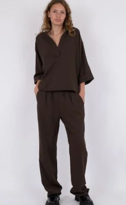 Neo Noir Bluse - Luma - Brown