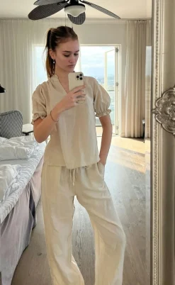 Neo Noir Bluse - Odesa Linen - Sand