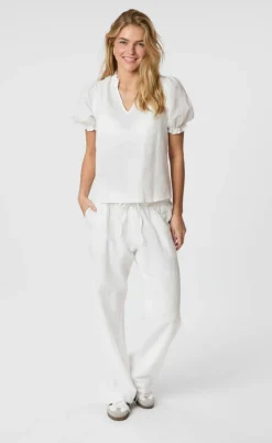 Neo Noir Bluse - Odesa Linen - White