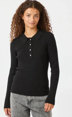 Neo Noir Bluse - Panama Knit - Black