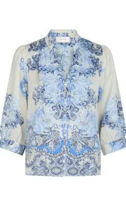 Neo Noir Bluse - Roselle Artist - Powder Blue
