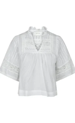 Neo Noir Bluse - Siama S Voile - White