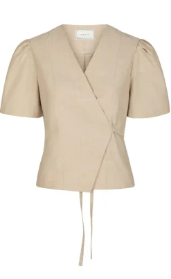 Neo Noir Bluse - Simoni Stripe - Sand