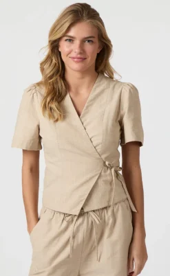 Neo Noir Bluse - Simoni Stripe - Sand