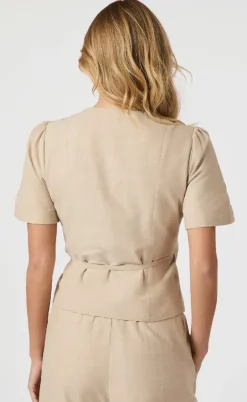 Neo Noir Bluse - Simoni Stripe - Sand