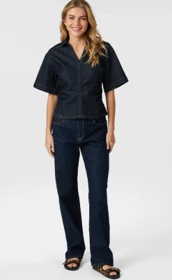 Neo Noir Bluse - Spenda - Dark Blue