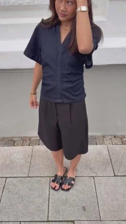 Neo Noir Bluse - Spenda - Dark Blue