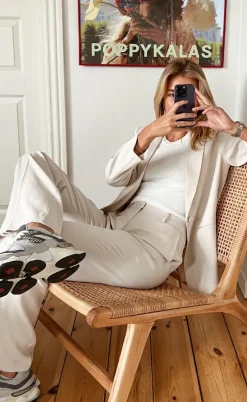 Neo Noir Bukser - Alice Woven - Ivory