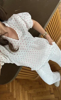 Neo Noir Bukser - Astra Heart - White