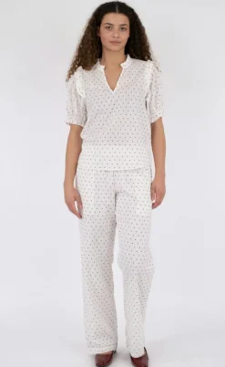 Neo Noir Bukser - Astra Heart - White