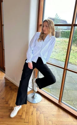 Neo Noir Bukser - Sonar Linen - Black