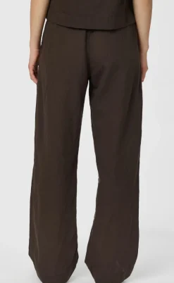 Neo Noir Bukser - Sonar Linen - Dark Brown