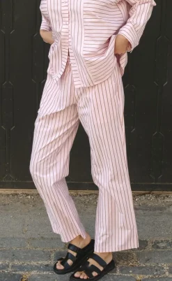 Neo Noir Bukser - Sonar Multi Stripes - Light Pink