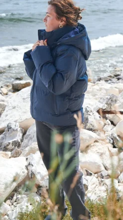 Neo Noir Jakke - Fox Puffer - Navy