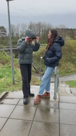 Neo Noir Jakke - Fox Puffer - Navy