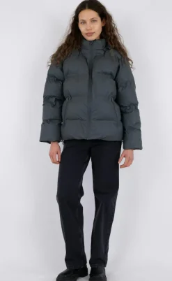 Neo Noir Jakke - Fox Puffer - Smoke Green