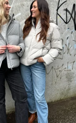 Neo Noir Jakke - Fox Puffer - Ivory