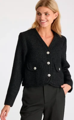 Neo Noir Jakke - Manua Boucle - Black