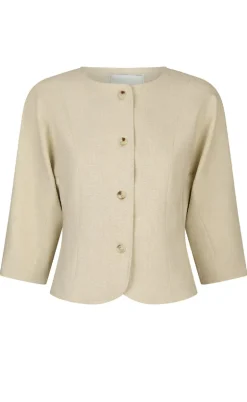 Neo Noir Jakke - Mesto - Beige Melange